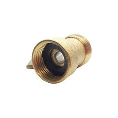 Lot of 2 Dixon 500GHV Brass Ball Valve, 3/4in Male GHT, 3/4in Female GHT, 100PSI