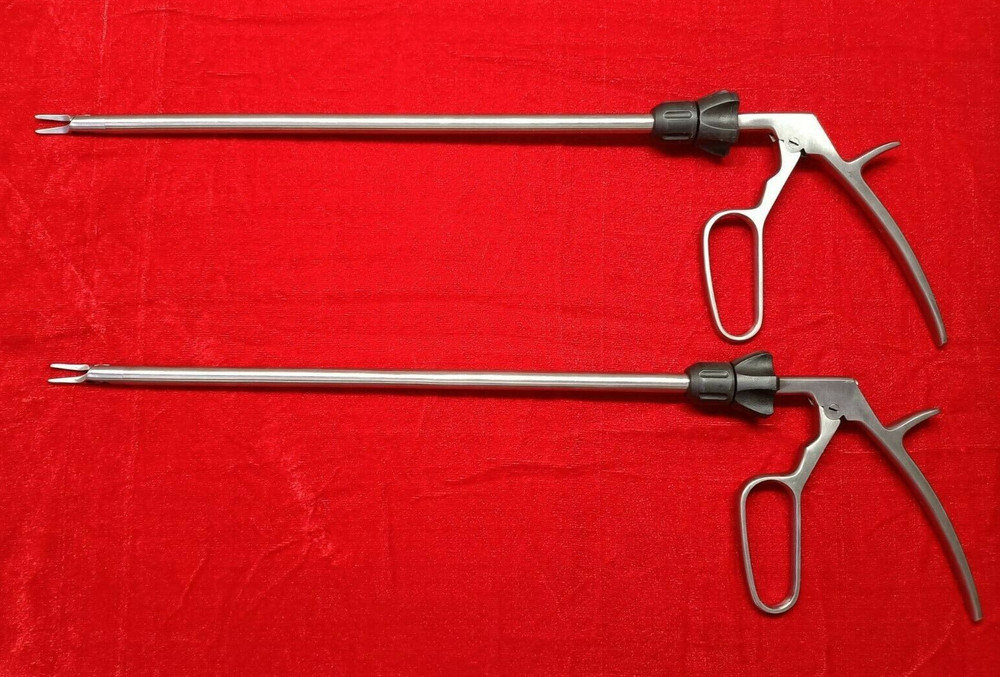 Laparoscopic Clip Applicator Single Action 10mmx330mm Best Quality Reusable -2pc