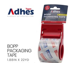 12-Rolls Packing Tape with Dispenser Ultra-Clear BOPP Small Rolls For Shipping