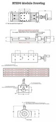 Manual Linear Sliding Table Module T-shaped Screw Self-locking Digital XY Axis