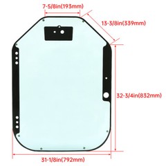 Door Glass for Track Loader A770 T450 T595 T650 T740 T770 T870 S590 S740 7120401