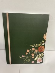 Punch Studio 12 Months Green Floral 2025 Planner Monthly & Weekly Planner