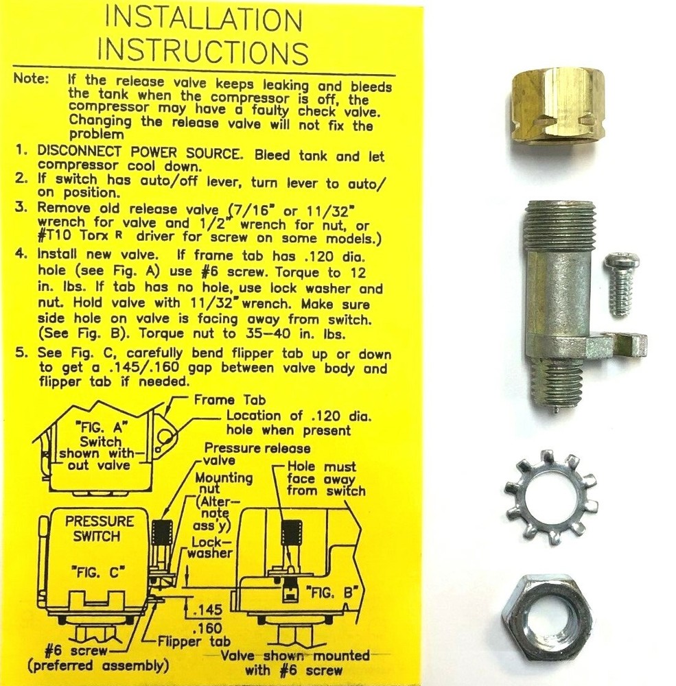 69DCA Hubbell Furnas Pressure Switch Unloader Valve Series B 69MB, 69M 136-0013