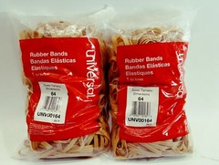 LOT OF 2 Universal Rubber Bands UNV00164 3-1.2 x1/4 Size 64 1lb