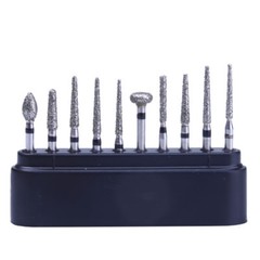 3PC Dental Clinic Diamond Burs Air Turbine Kit Z FG-109 for High Speed Handpiece