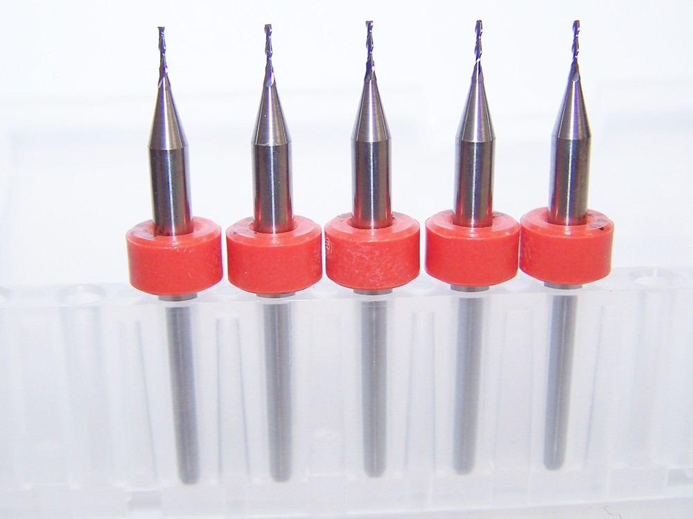 (5) – 0.80mm (.0315″) 4 FLUTE CARBIDE ENDMILLS – 1800.0315.158