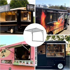 Concession Stand Serving Window Food Truck Service Awning Door Hydraulic Lifting