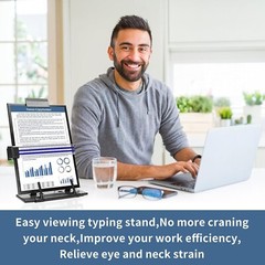 High Quality Metal Desktop Document Holder, Paper Stand for Desk When Typing
