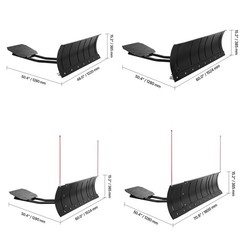 Uimoso Universal UTV ATV Snow Plow Blade Kit 48″ 60″ 43″ / 60″ / 72″ Adjustable