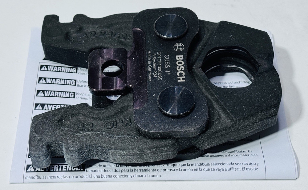 BOSCH 1″ Compact ProPress Jaw For Copper/Stainless Steel Fittings GPTCP100CUSS