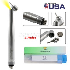 LED Dental Surgical Handpiece 45° Angle 4 Hole Midwest Rear Exhaust Impact Air