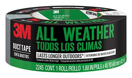 3M All-Weather Duct Tape, 1.88 inches by 45 yards, 2245-A, 1 roll
