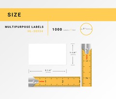 DYMO LW 30334-R : REMOVABLE Multipurpose Labels – (50) Rolls of 1000 – FREE SHIP