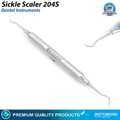 Sickle Scaler 204S Dental Hand Instruments Pro Periodontal Hygiene Pick Tool New