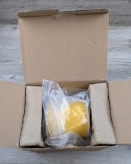 Brady B30C-4000-595-YL Yellow Indoor/Outdoor Vinyl Tape, 4″ x 100 ft NEW IN BOX
