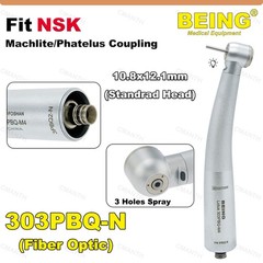 US BEING Dental Fiber Optic Handpiece High Speed Turbine 6 Hole Coupling Fit NSK