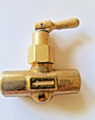 1/8 x 1/8 FNPT Female Brass Mini Globe Needle Toggle Valve 395-C Imperial