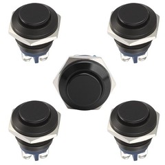 5pcs 19mm Momentary Push Button Switch IP65 Waterproof Aluminum Alloy