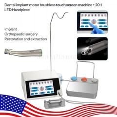 US Dental LED Implant Motor Surgical System Touch Screen+Contra Angle