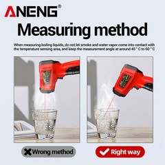Infrared Thermometer LCD Digital Non-contact IR Temperature Gun Temp Meter