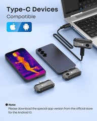 Thermal Camera USB C iPhone Android Grey Master P1