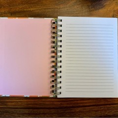 Journal Notebook Blank Book Pink Orange Flower Daisy Journal Gratitude