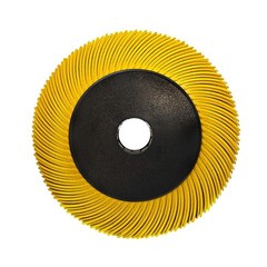 Radial Bristle Brush, 6 in x 1/2 in x 1 in, 80# 1SET Ten Single Piece w/ Adapter