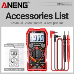 Digital Multimeter Tester AC DC Volt Ohm Amp Clamp Meter Auto Range LCD Handheld