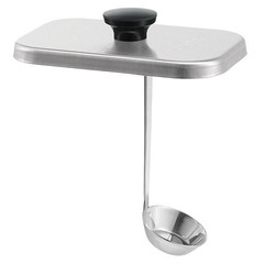 Server Products 82595 Lift-Off Stainless Steel Lid with Attached 1 oz. Ladle