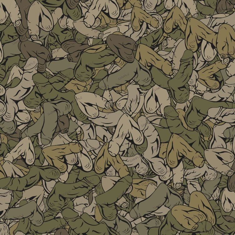 Penis Camo 24 – 18″x46″ Hydrographic Film Hydro Dipping Dip Water Transfer