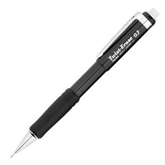 QE517A Pentel Twist-Erase III Mechanical Pencil, 0.7mm, Black Barrel, Pack of 1