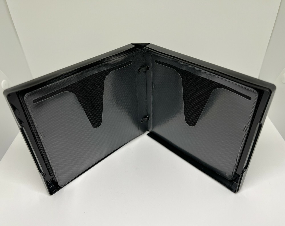 20 New High Quality 12-CD DVD Black Poly Cases w/Sleeve PP12BLK