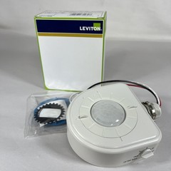 LEVITON High Bay Occupancy Sensor, 120-347 VAC/CA OEM Part # OSFHU-ITW – White