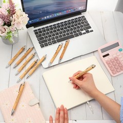 Fuutreo 50 Pcs Employee Appreciation Gift Bulk Inspirational Bamboo Pens Than…