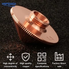 20PCS M10 D28 H15 Caliber0.8-5.0mm Single Double Layer Laser Cutting Nozzle