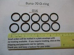 016 O-ring. 5/8″ ID x 3/4″ OD x 1/16″ thick. Buna-70. Quan 10.