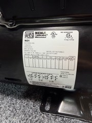 WEG 00118OT1B56-S General Purpose Motor 1 HP, 115/208-230V, Rigid Base