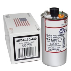 Goodman CAP050450440CT Replacement – 45 + 5 uf/Mfd 370/440 VAC AmRad Round Dual