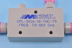 Midwest Microwave RF Directional Coupler 7GHz 18GHz 10dB ± 1dB 50W TNC