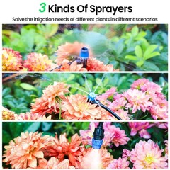 230FT Quick-Connect Drip Irrigation 33FT Main tube+Father’s Day Gift for Dad