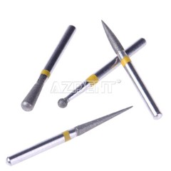 17 Type AZDENT Dental Diamond Burs Polishing Drills Kit for High Speed Handpiece