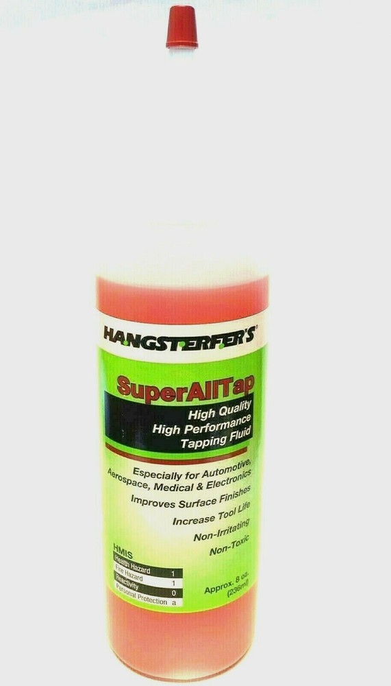 HANGSTERFERS SUPER ALL TAP TAPPING FLUID 8 OZ BOTTLE THREADING FLUID