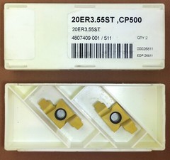 2pc SECO 20ER 3.55ST Carbide Grooving Inserts; CP500 🎯Machinist