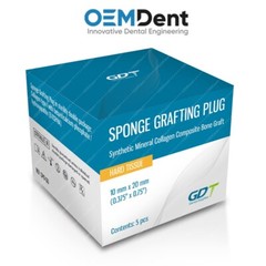GDT Sponge Grafting Plug Ø10x20mm B0ne Graft Synthetic Collagen Sterile Box 5pcs