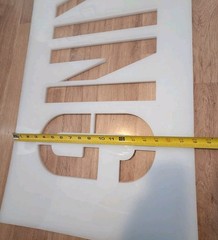 12″×66-3/4″ L NO PARKING Stencil 1/8″ LDPE Reusable Lot Of 4