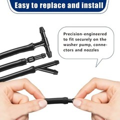 30 PCS Car Windshield Washer Hose Kit, 13.1Ft/4M Washer Fluid Hose, I-Type Y-Typ