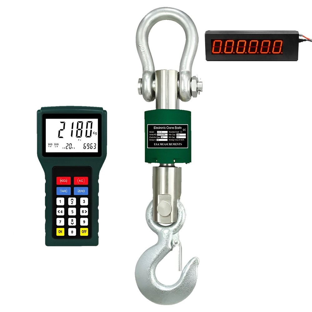 Outdoor Safe Stainless Steel 2000 lb Crane Scale Digital Display & 3″ Scoreboard