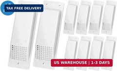 QWORK Shipping Container Air Vents – 8″ x 2.6″ Light Grey, 10 Pack Enhanced Cros