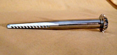 JOHN DEERE COTTON PICKER SPINDLE SILVER METAL UNMARKED COTTON GIN HARVEST 4 7/8″