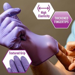MedPride Powder-Free Nitrile Exam Gloves, X-Large (Pack of 100)
